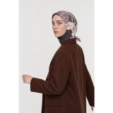 Veil Desen Organik Eşarp Bej