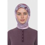 Veil Desen Organik Eşarp Pembe
