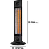 Veito Karbon Fiber Infrared Isıtıcı 1800 W Uzaktan Kumandalı 300 x 840 mm Şık Tasarım - 300x840 mm