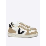 Veja Bej Beyaz Siyah Erkek Deri Sneaker V-10 Chromefree Leather