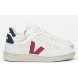 Veja Beyaz- Bordo- Lacivert Kadın Sneaker V-12 Leather