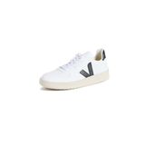 VEJA Beyaz - Siyah Sneaker V-10 Leather, 5003357009