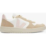 Veja V10 Chromefree Leather Men's Cream Sneaker - Krem