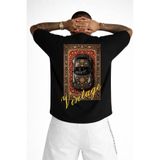 VEK Halı Kilim Desenli Porsch Oversize T-Shirt Retro Design Yüksek Kalite %100 Pamuk