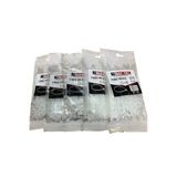 Veka 500 Adet Beyaz Kablo Bağı 2.5X100 mm (5 Paket x 100 Adet) Plastik Kablo Kelepçesi