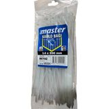 Veka 500 Adet Beyaz Kablo Bağı 3.6X200 mm (5 Paket x 100 Adet) Plastik Kablo Kelepçesi