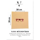 Veka Concept Büyük Boy Mikrofiber Atölye Bezi Gözlük Temizleme Mendili 30*30 cm - Hardal