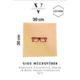 vekaconcept 15 Adet Büyük Boy Mikrofiber Gözlük Tablet Telefon Temizleme Mendili 30*30 Cm Büyük Boy Bez 9457116518