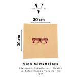vekaconcept Büyük Boy Mikrofiber Gözlük Tablet Telefon Temizleme Mendili 30*30 Cm