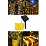 Vekorr 10 Metre Hortum Şeklinde Solar Güneş Enerjili Led Işık Lamba Bahçe Yazlık Ağaç İçin Aydınlatma