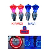 Vekorr 2 Çift Hareket Sensörlü Led Işıklı Sibop Elmas Şekilli Bisiklet Araç Motor Sibop Kapak Lambası
