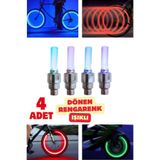 Vekorr 4 Adet Dönen Rengarenk Rgb Sibop Işık Led Işıklı Bisiklet Araba Motor Lambası