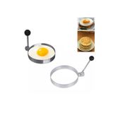 Vekorr Daire Şeklinde Yumurta Omlet Krep Şekillendirme Kalıbı Metal Paslanmaz Kalıp