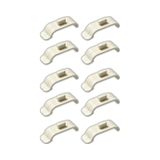 Vela - Zebra Ve Stor Perde Montaj Aparatı Takmatik - Portray 10 Adet Geniş Kasa- 4,5 Cm Beyaz