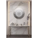 VELAKON MODERN LÜKS DUVAR SAATİ AHŞAP&PLEKSİ 50 x 50 CM SESSİZ AKAR MEKANİZMA