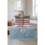 VELANORA HOME 6 Parça 3D Nakışlı Premium Çeyizlik El Yüz Havlusu 50x90 cm %100 Pamuk ve Kadife