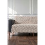 VELANORA HOME Krem Renk Koltuk Örtüsü 175x215 cm Çekyat Örtüsü Premium Şönil Jakar Kumaş Kaydırmaz, Yıkanabilir**