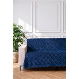 VELANORA HOME LACİVERT Koltuk Örtüsü 175x215 cm Çekyat Örtüsü Premium Şönil Jakar Kumaş Kaydırmaz, Yıkanabilir