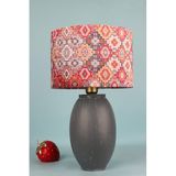 Velaska Handmade Dekoratif Seramik Abajur – Modern Gri Tasarım, 46–70 cm Ayarlanabilir Yükseklik, E27 Uyumlu Tek Başlıklı Masa Lambası, Dayanıklı Seramik Gövde, Şık ve Minimalist Dekoratif Aydınlatma