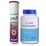 Velavit Dim Complex 30 Tablet + V-Effer D3 with L-Cysteine 20 Efervesan Tablet