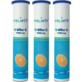 Velavit V-Effer C 1000 mg Portakal Aromalı 3x20 Efervesan Tablet