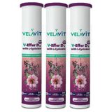 Velavit V-Effer D3 with L-Cysteine Kara Mürver Aromalı 3x20 Efervesan Tablet