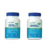 Velavit V-Firstect with Colostrum 30 Kapsül + V-Probiotics with Enzymes 30 Kapsül