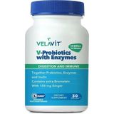 Velavit V-Probiotics 30 Kapsül Enzimler İçeren Besin Takviyesi