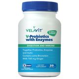 Velavit V-Probiotics with Enzymes 30 Kapsül