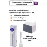 Veldatech 140 Titanyum Iğneli Ayarlanabilir Dermastamp (0.25 - 3.00 Mm) - Cilt Yenileyici Yüz Masaj ve Bakım Aleti