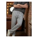 Veleno Erkek Gri Baggy Biyeli Oversize Relaxed 4 Mevsim Eşofman Altı Bol Paça 2 İplik Tam Kalıp