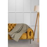VELERDE HOME Jakar Şönil Kaymaz Koltuk Örtüsü Şalı Standart en 175cm x boy 215cm Kolları Bej