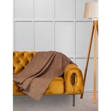 Velerde Home Jakar Şönil Kaymaz Koltuk Örtüsü Şalı Standart En 175CM x Boy 215CM Kolları Vizon - 175 x 215 cm