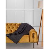 Velerde Home Jakar Şönil Kaymaz Koltuk Örtüsü Şalı Standart En 175CM x Boy 215CM Kül - 175 x 215 cm