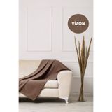 VELERDE HOME Velerde Vizon Şönil Çift Taraflı Çekyat Koltuk Örtüsü Şalı