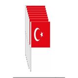 Veliday Vatan Küçük Boy Çıtalı Kağıt Türk Bayrağı 80 Lü VT-801