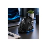 VELKAR Bluetooth 2.4G Kablosuz Dikey Mouse Şarjlı Sessiz Ergonomik 9 Tuşlu