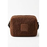 Vellamour Peluş Kahverengi Organizer Çanta – Günlük Kullanım Makyaj Çantası - Kahverengi_002