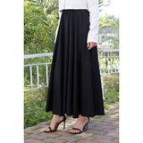 Vellichor Beli Lastikli Süper Kloş Etek Siyah - L - XL - 000-Siyah