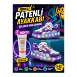 VELLİNE Işıklı Spor Ayakkabı Patenli 4 Tekerlekli Dönüşümlü Çocuk Ayakkabısı Güneş Kremi Hediyeli
