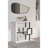 Velmira Dresuar - 75 cm - Siyah - Beyaz