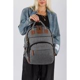 Velmora Alt Açma Matı ve Anahtarlık Hediyeli Anne Bebek Sırt Çantası | Bebek Bakım Çantası