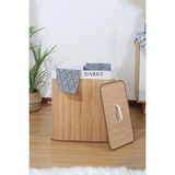Velmora Bambu Temiz ve Kirli Bölmeli - 32X52X60 cm | Çamaşır Sepeti