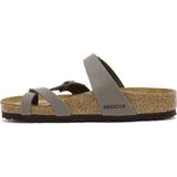 Velmora Birkenstock Kadın Vizon Mayari Bf Parmak Arası Nubuk Terlik