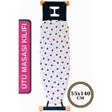 Velmora Büyük Boy Keçeli Ütü Masası Kılıfı - 55X140CM Stoperli ve Ipli Tasarım | Ütü Masası ve Aksesuarı - 55 x 140 cm
