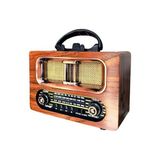 Velmora Büyük Boy Retro Ahşap Bluetooth Hoparlör, Şarjlı ve Taşınabilir | Nostaljik Radyo