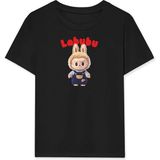 Velmora Fashion Labubu Baskılı T-Shirt - Beyaz - - 5 - 7 Yaş