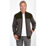 Velmora Fashion Velmora Premium Erkek Fermuarlı Triko Hırka Yüksek Yaka, Cepli, Günlük Şık Rahat Kalıp Triko - Kahve
