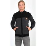 Velmora Fashion Velmora Premium Erkek Fermuarlı Triko Hırka Yüksek Yaka, Cepli, Günlük Şık Rahat Kalıp Triko - Siyah