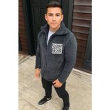 Velmora Fashion Velmora Premium Erkek Polar Fermuarlı Sweatshirt – Kapüşonsuz, Cepli, Yumuşak Dokulu, Oversize Rahat
